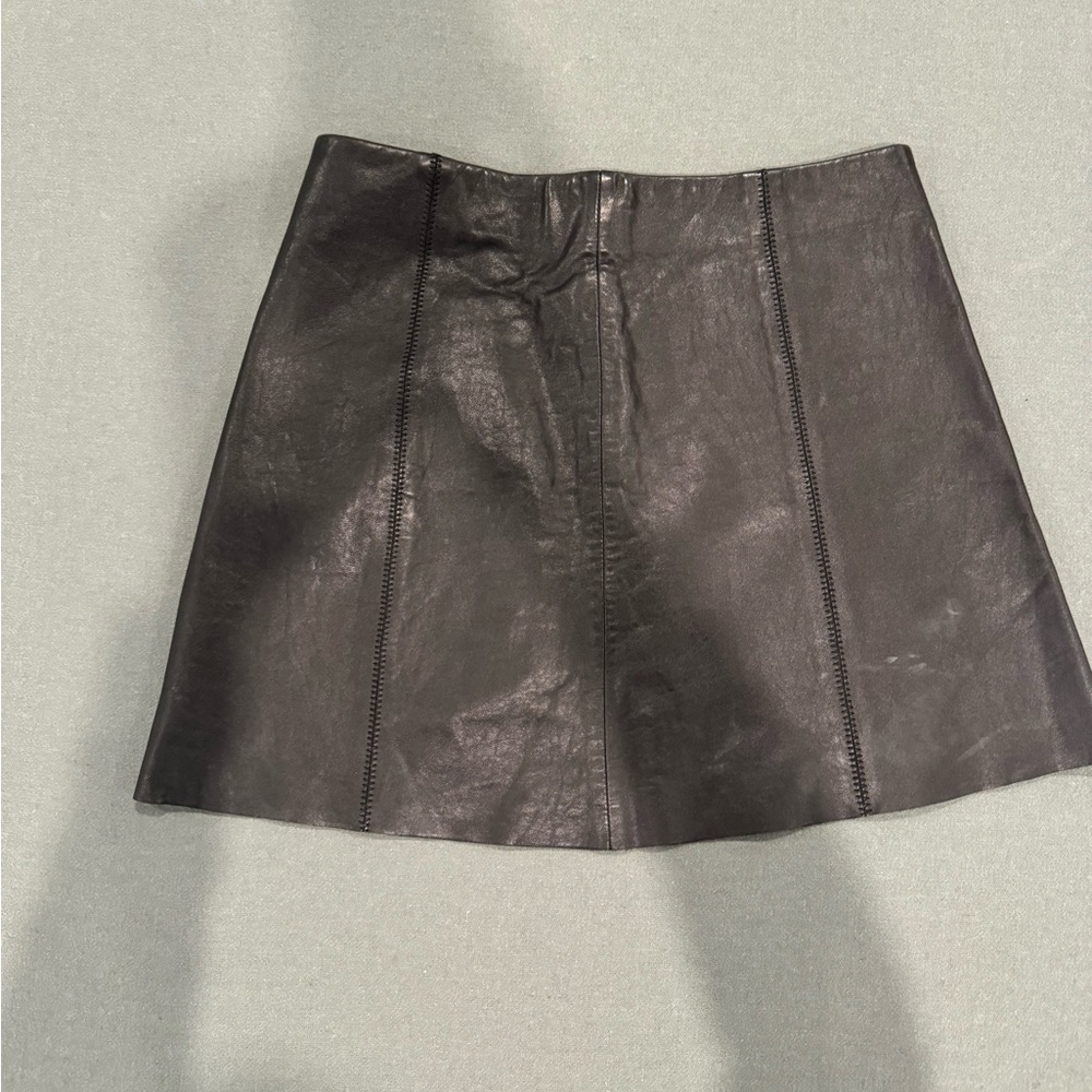 Alexander Wang leather mini skirt
